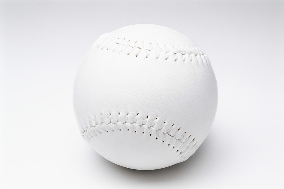 white baseball HD wallpaper